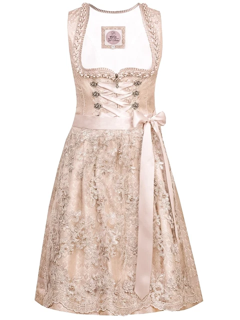 Marjo Midi Dirndl 2tlg. 58cm NADINA rose champagner