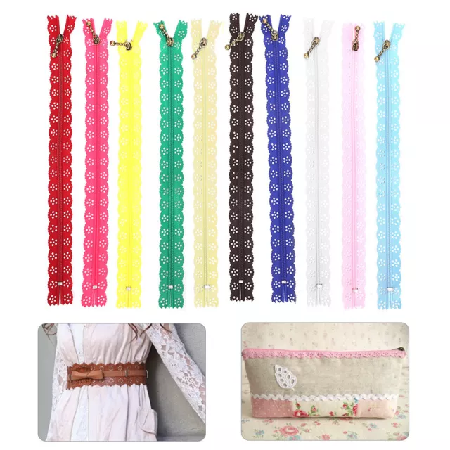 02 015 Mixed Lace Zipper Sturdy Stable Lace Zipper Light For Friends DIY