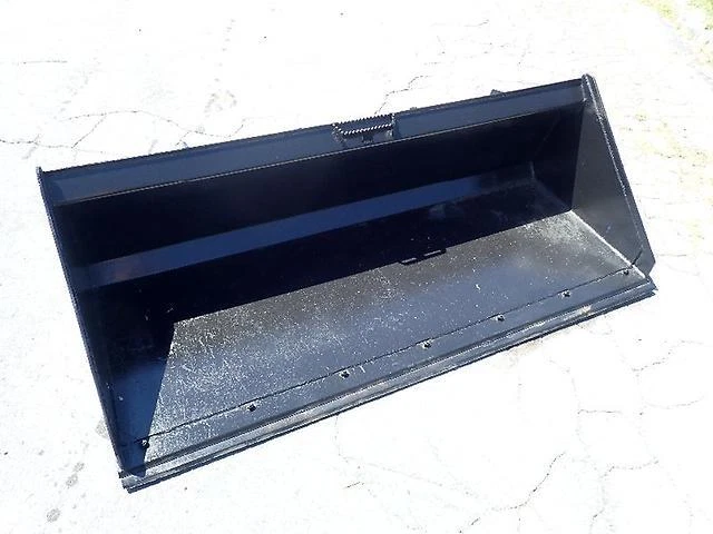 78" Smooth  Bolt On Cutting Edge Quick Attach Skid-Steer Bucket