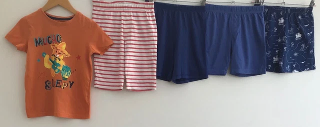 Pacchetto abiti da notte ragazzi età 6-7 Mini Boden F&F Primark George