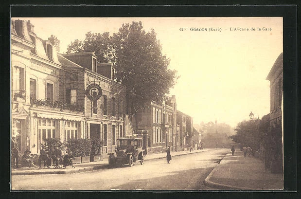CPA Gisors, L´Avenue de la Gare