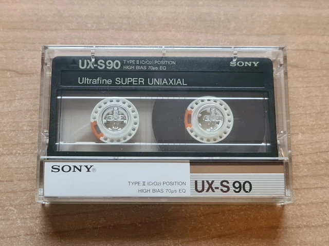 SONY UX 60 CASSETTE AUDIO TAPE AUDIO BLANK 1990 VINTAGE Iec II Type II CHROME EUR 14,90 - FR