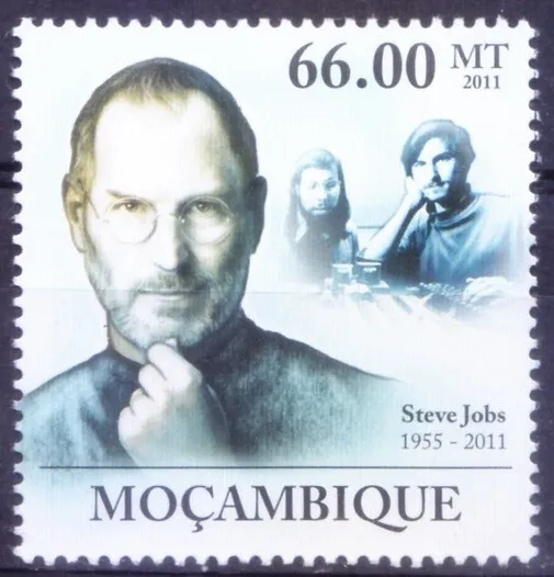 Mozambique 2011 montado sin montar o nunca montado, Steve Jobs, presidente de Apple informática, ciencia