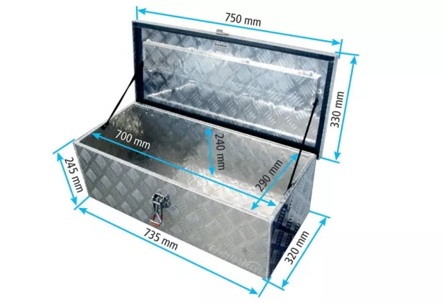 B-Ware Truckbox S056 - Werkzeugkiste, Anhängerbox, Gurtkiste, Pos. 2376 3