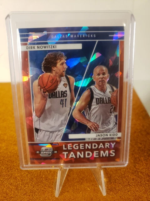 2021-22 Contenders Optic Tandems Red Cracked Ice Prizm Dirk Nowitzki Jason Kidd