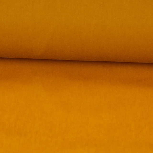Oilskin Light Coton Trempé Fin Couleur Uni Mat Ocre 1,45m Largeur