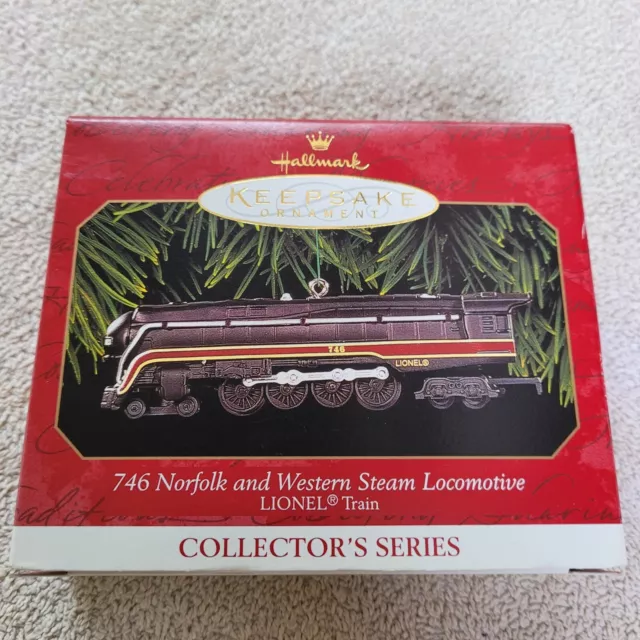 1999 Hallmark Ornament * Norfolk&Western Steam Locomotive * Lionel Train Series 2