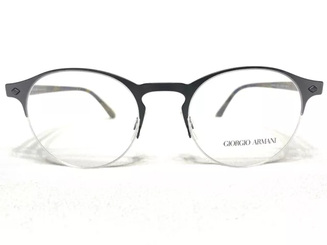 NEW Giorgio Armani AR5064 3001 Mens Matte Black Round Eyeglasses Frames 49/20