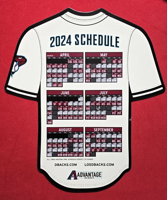 ARIZONA DIAMONDBACKS 2025 Schedule Dbacks Season Ticket Holder