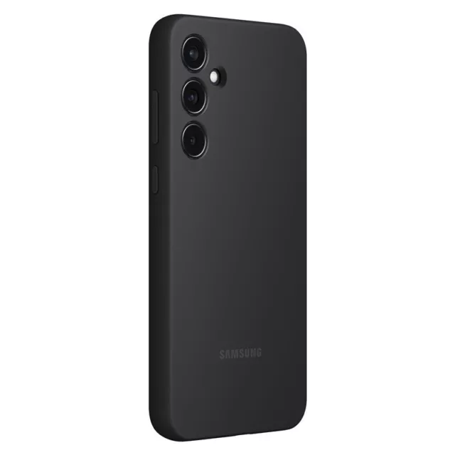 Original Samsung Silicone Cover Case Hülle EF-PA556 für Galaxy A55 Schwarz Black