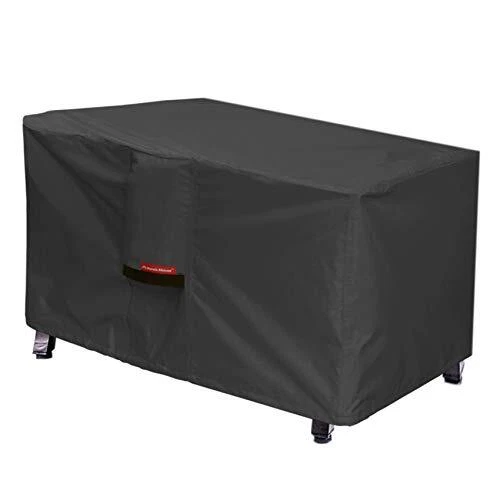 Porch Shield Patio Fire Pit Cover - Waterproof 600D 48"L x 28"W x 24"H Black
