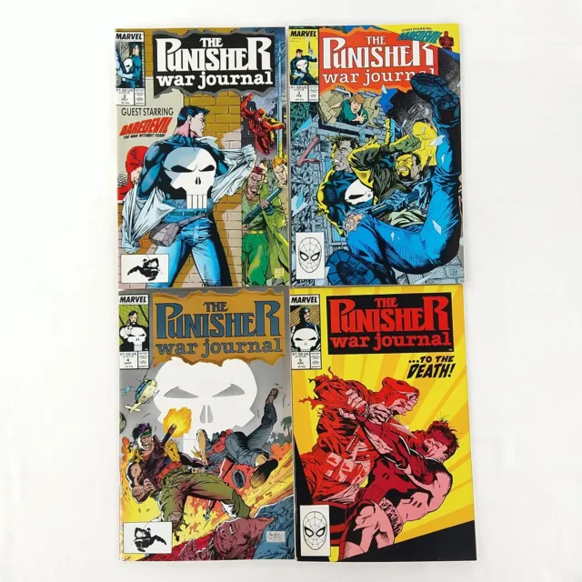 The Punisher War Journal #2 3 4 5 Lot VF VF+ (1988 Marvel Comics)