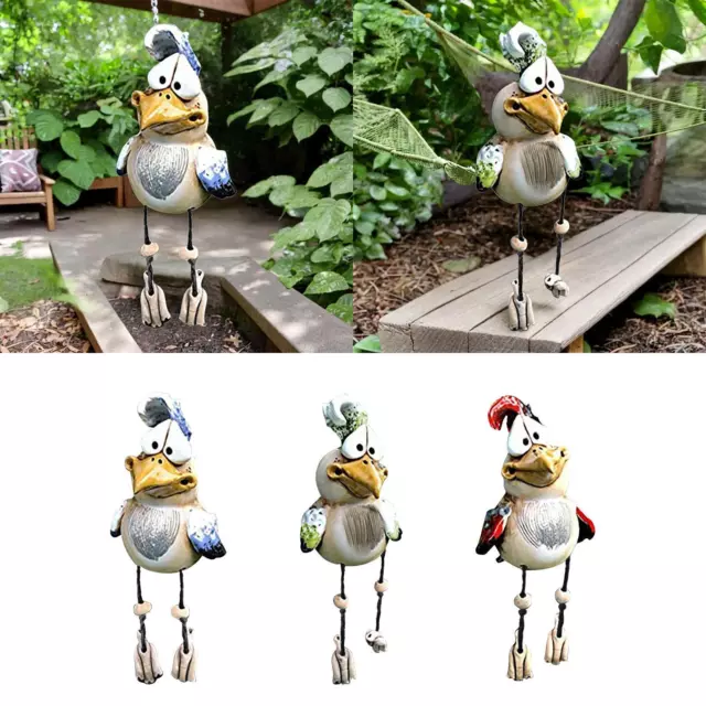 Rooster Garden Statue Resin Figurines Sculpture Lawn Outside Chicken Statue