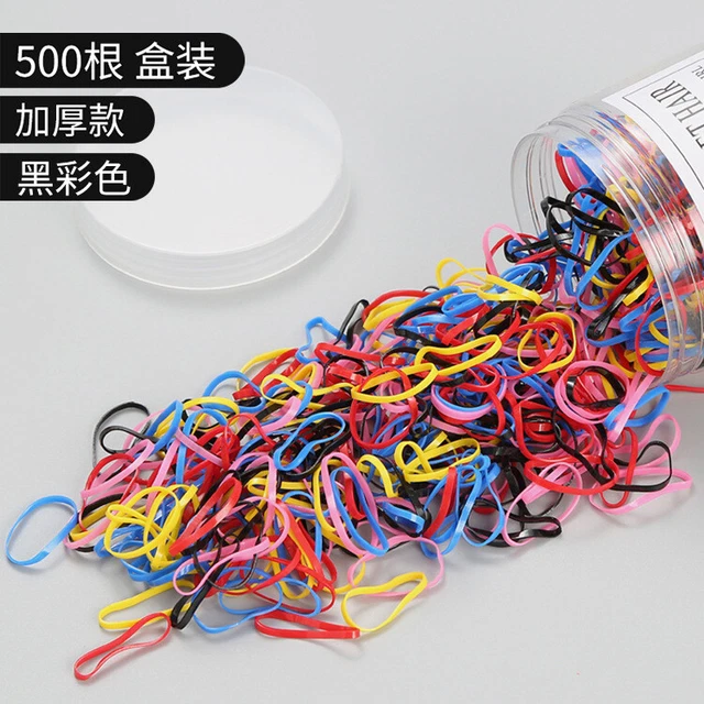 500pcs Colorful Small Elastic Hair Bands Rubber Cute Girls Kids Ponytail Holder 6