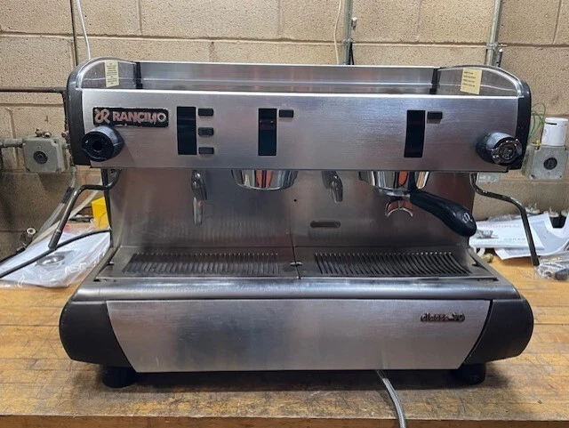Rancilio Classe 10 S commercial espresso machine used group 2 semi-automatic