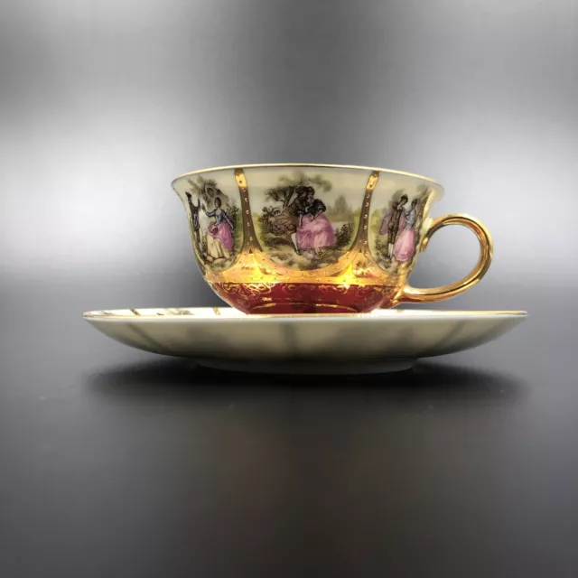 1952-1972 Josef Kuba Of Bavaria Demitasse (espresso) Cup And Saucer