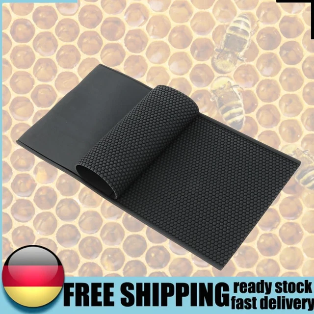 2 pz stampo cera d'api silicone fondotinta cera d'api pressa strumento per apicoltura (nero)
