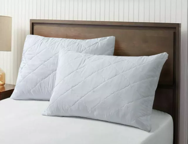 Luxury Bounce Back Extra Filling Quilted Pair Pillow Hollow Fiber 2 X Pair Pack