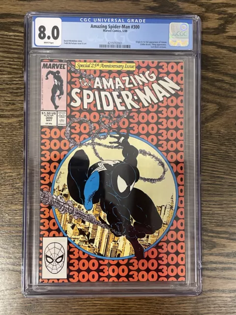 Amazing Spiderman 300 newsstand cgc 8.0 First Appearance of Venom *PNCARDS*