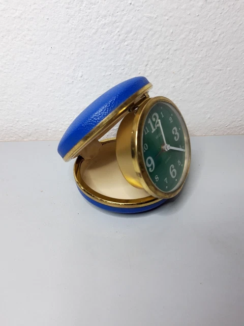 Sveglia Da Viaggio Veglia 2 Juwel Alarm Vintage Made In Germany Funzionante