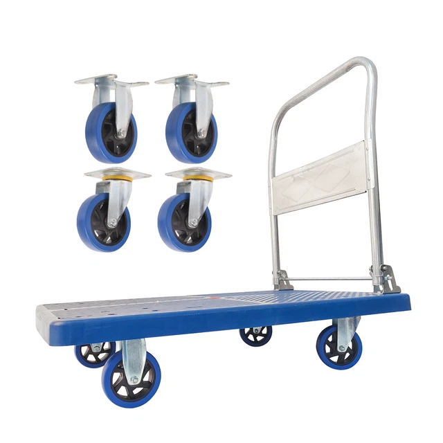Platform Truck Foldable Upgraded Heavy Duty Push Hand Cart with Wheels