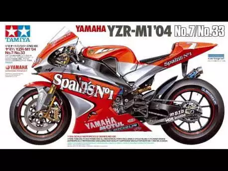 Tamiya 14100 Yamaha YZR-M1 '04 No.7/No.33 Bike Scale 1/12 Hobby Plastic Kit NEW