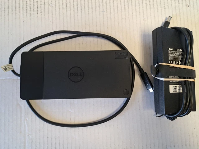 Lot Station d'accueil Dell WD19 K20A (DDYJK) + Chargeur 130W (0P7KJ5) - Pour Latitude XPS - Accessoires informatique