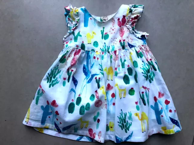 NUOVO COME NUOVO Catimini bambina estate sole abito in cotone, taglia 1 mese, 0-3 neonato