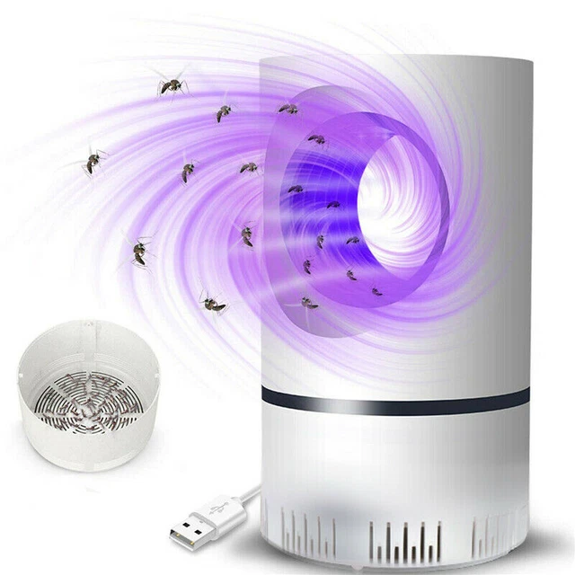New Mosquito And Flies Killer Trap Suction Fan No Zapper Child Safe Catcher Lamp