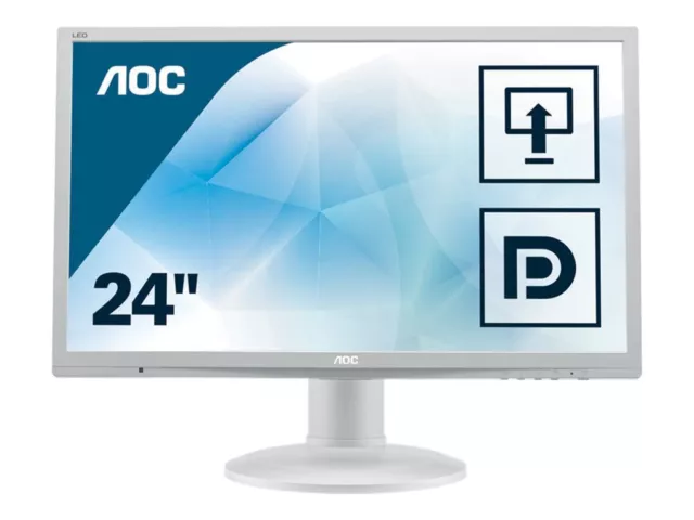 AOC Professional E2460PQ Monitor 24" Zoll Full HD Grau (DVI, VGA, DisplayPort)