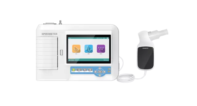 Digital Spirometer Lung Volume Pulmonary function Real-time 7" Monitor PRINT NEW
