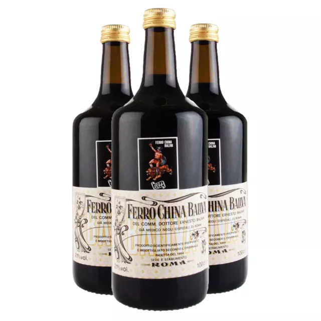 Ferrochina Baliva - Amaro - 3 Bottiglie - 70cl - Pallini