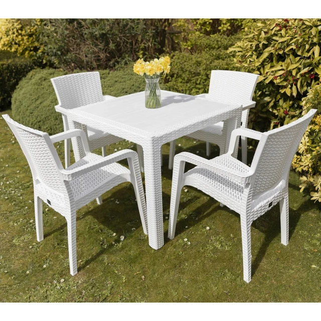 Hereford 5 piece rattan egg bistro set clearance