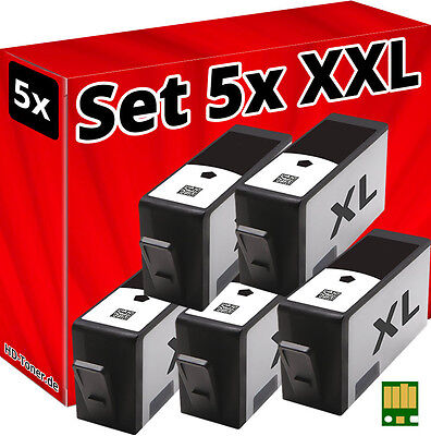 5x Chip Cartucce per HP-364-XL Deskjet 3070A 3520 3522 3524 Officejet 4620