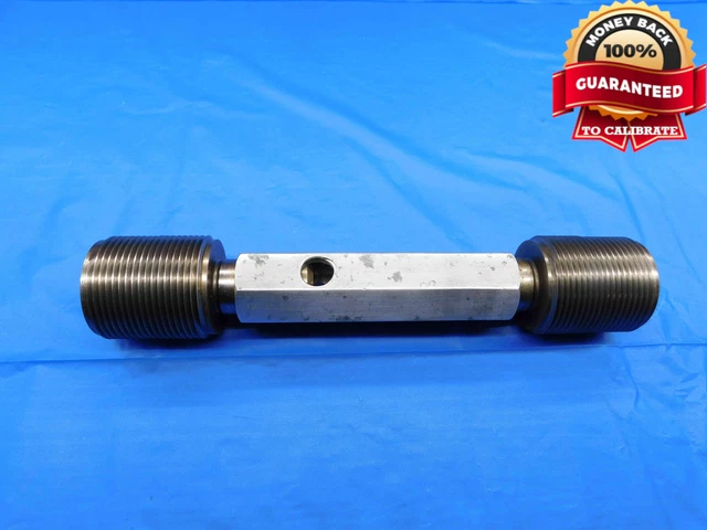 1 1/2 12 Uns 2A Set Thread Plug Gage 1.5 1.50 Go No Go P.d.'s = 1.4432 & 1.4368