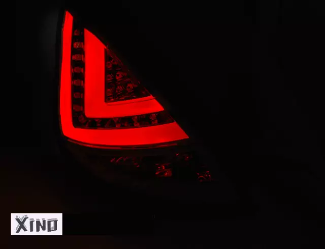 Rückleuchten pour Ford Fiesta MK7 2012-2015 Rojo Weiss LED BAR LTI inside FR LDF 2