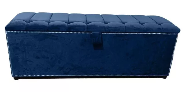 Luxury upholstered Stylish Ottoman Box, Footstool, Bench, Toy Box Storage Box