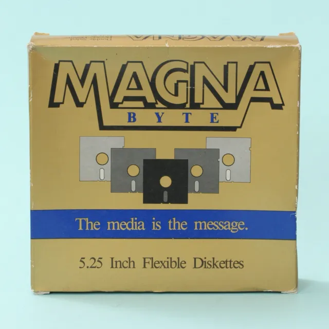 10-Pack MAGNA BYTE Double-Density 5.25” 5 1/4” Floppy Disks IBM PC XT AT