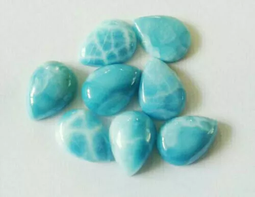 SALE!! Wholesale Lot Natural LARIMAR 3x5 mm PEAR Cabochon Loose Gemstone