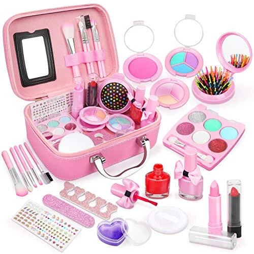 Dreamon Maquillage Enfant Jouet pour Fille, Kit de Makeup Lavable Enfant Non Tox
