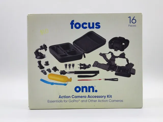Focus Onn Action Camera Accessory Kit Essentials for GoPro® and others