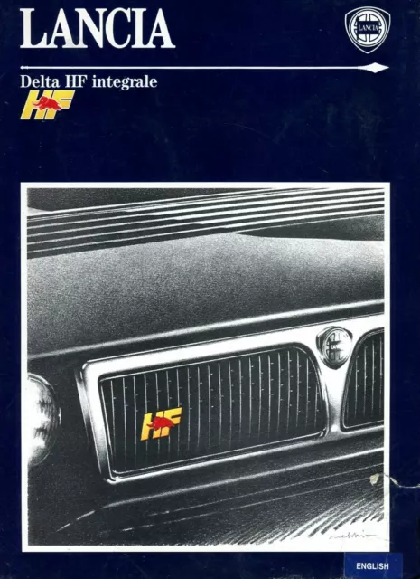 Lancia Delta HF integrale Evo original PRESS KIT 1991 ENGLISH text & 6 photos
