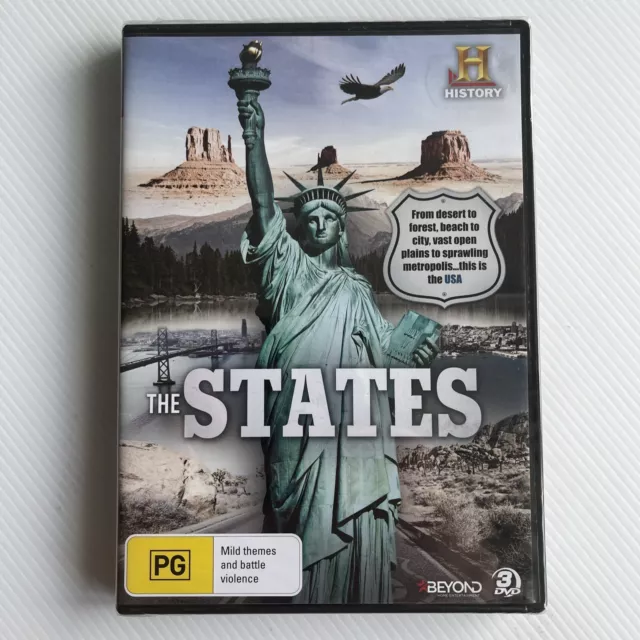 The States (DVD, 2015, 3-Disc Set) History Channel NEW SEALED REGION 4