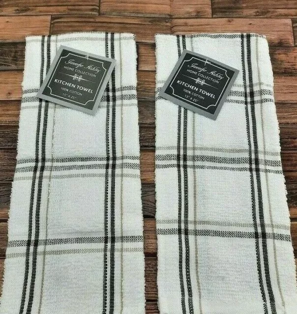 JA Lux Collection Kitchen Towel Set of 2 Dish Hand Drying Towels FREE SHIPPING