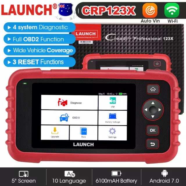 LAUNCH CRP123X OBD2 EOBD Auto Scanner Four System Diagnostic Scan Tool Reader