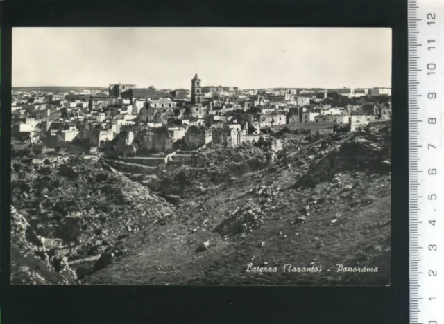 Cartolina Laterza Taranto panorama -ediz. Iavernaro anni 60 nv
