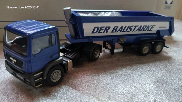 Conrad MAN 1/50 Camion + Remorque Avec Boîte - Occasion état Neuf