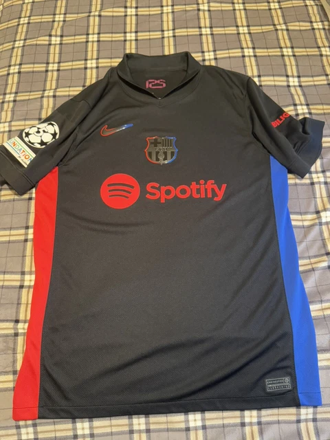 Nom/numéro officiel du football Barcelona Lewandowski 9 Away 2024/25 ucl