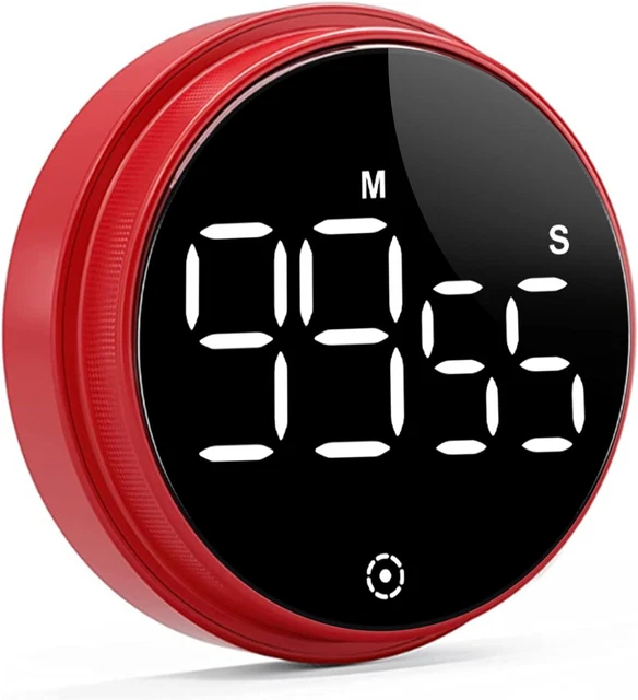 Confezione 6 Timer Digitali Da Cucina - Magnetici, Conto Alla Rovescia Fino A 99 Minuti, Display Grande