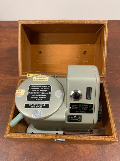 Used Negretti Zambra Mk2  Type M2236 900-1050Mb  Precision Aneroid Barometer